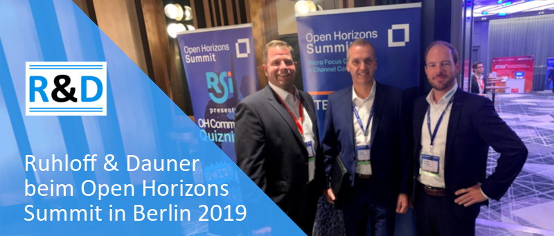 IAM Consultants von Ruhloff & Dauner berichten vom Open Horizons Summit 2019